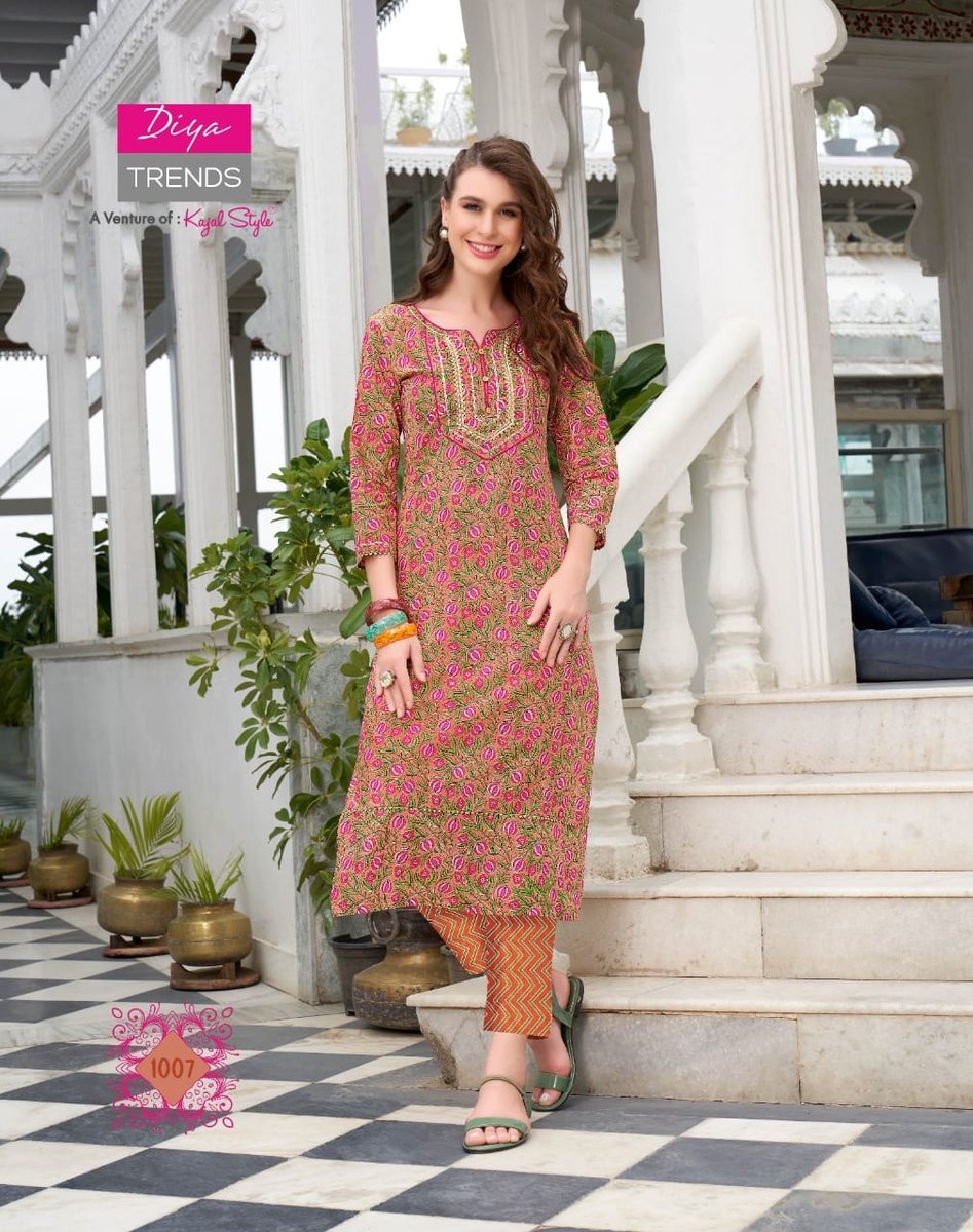 Diya Trendz Cotton Candy Vol-1 1001-1014 Series 7