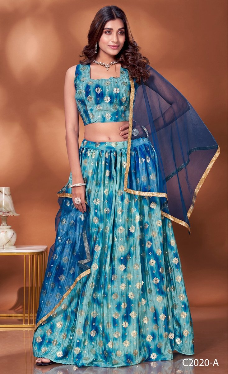 Aamoha Trendz Ready Made Designer Crop Top C-2020 Colors 1