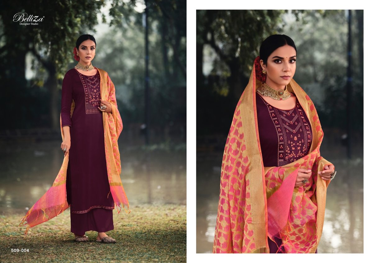 Belliza Designer Shubharambh 509-001 to 509-008 Series 4