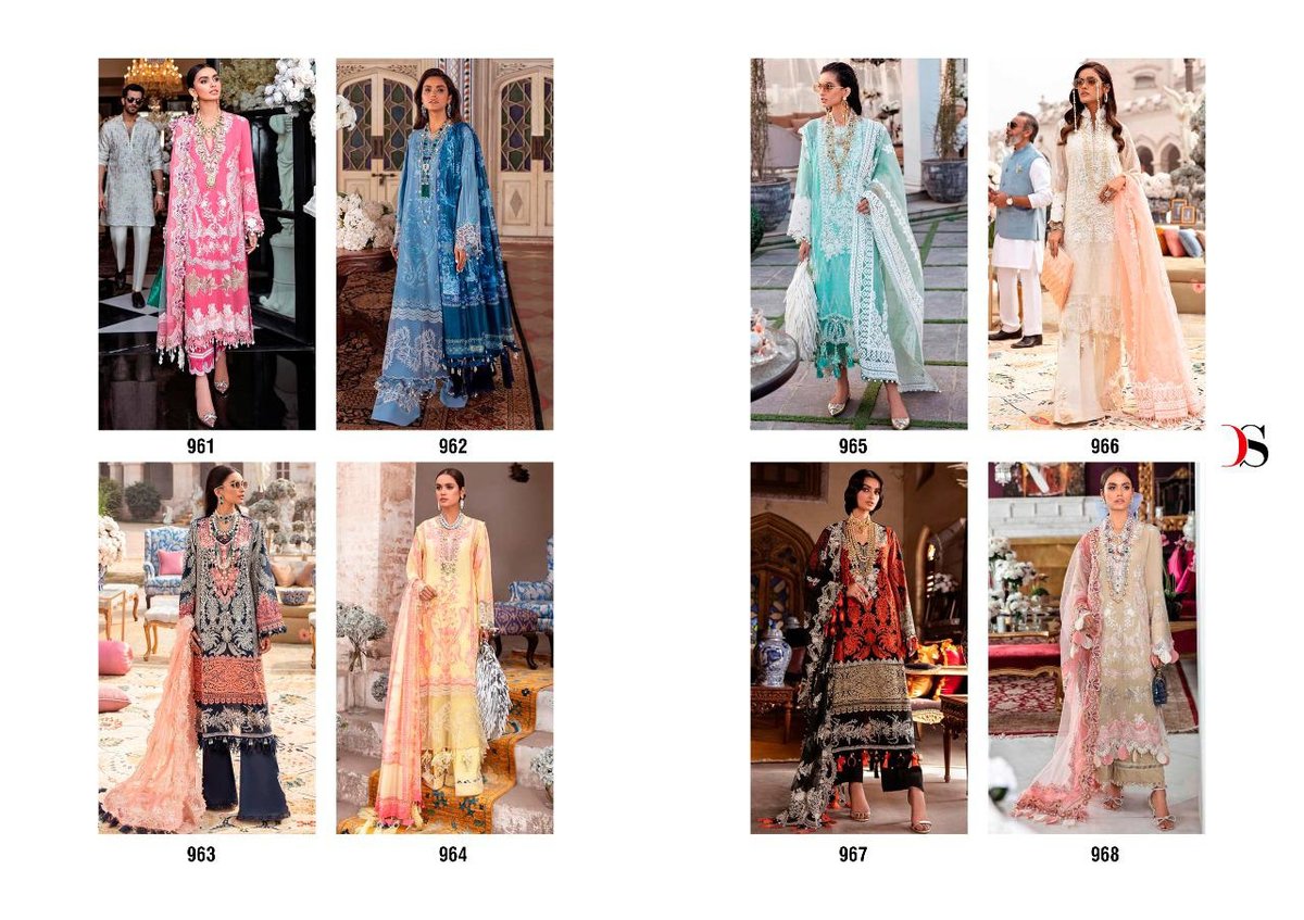 Deepsy Suits Sana Safinaz Lawn Vol-21 961-968 Series 9