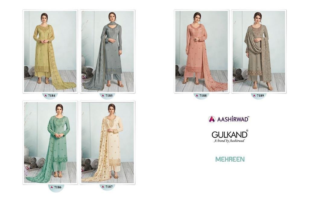 Aashirwad Creation Mehreen 7184-7189 Series 7