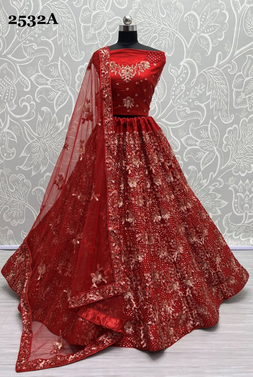 Anjani Art Bridal Lehenga Choli 2532 Colors 1