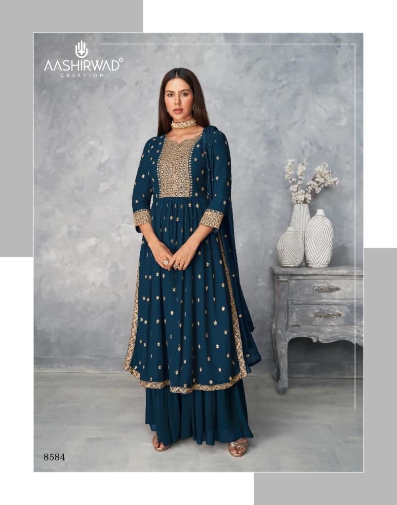 Aashirwad Creation Satrangi 8581-8585 Series 4