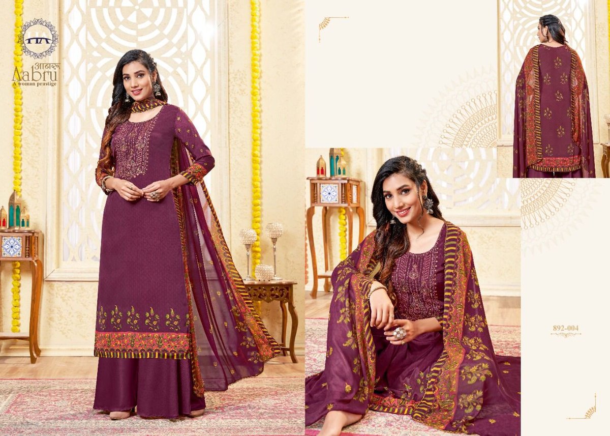 Harshit Fashion Aabru 892-001 to 892-010 Series 4