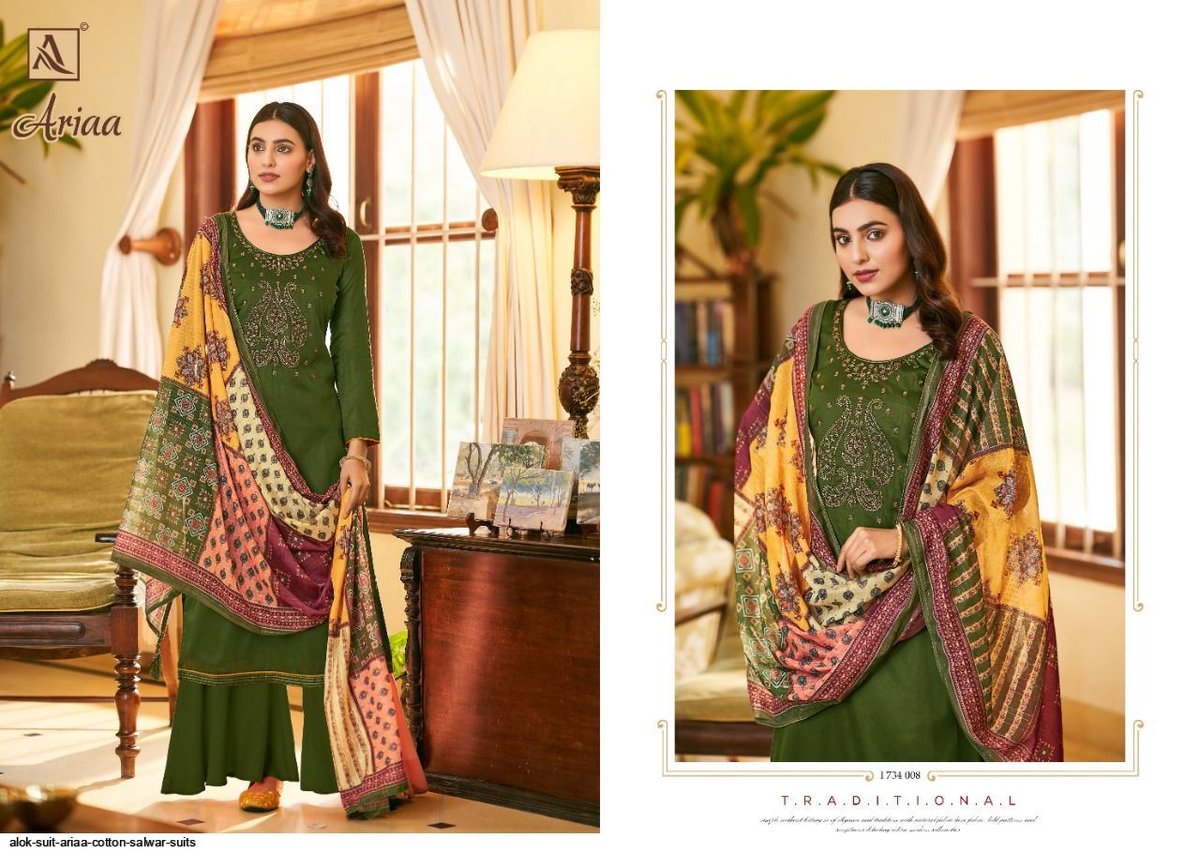 Alok Suit Ariaa 1734-001 to 1734-008 Series 8