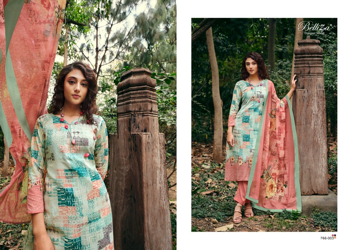 Belliza Designer Chunri 766-001 to 766-006 Series 3