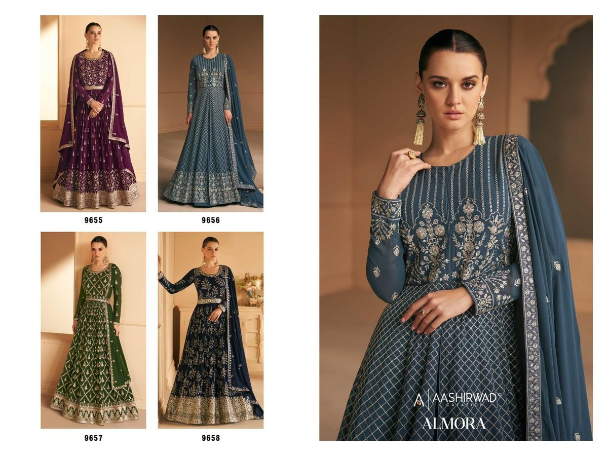 Aashirwad Creation Almora 9655-9658 Series 5