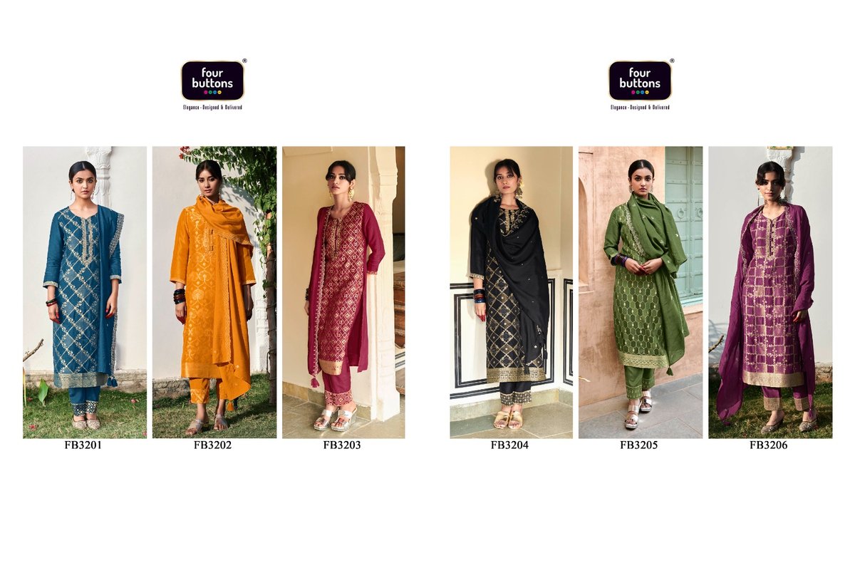 Four Buttons Banaras Vol-3 3201-3206 Series 7