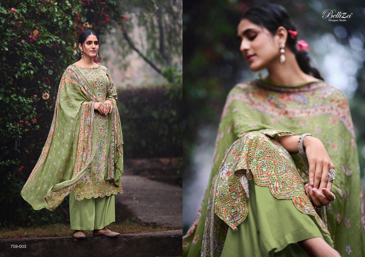 Belliza Designer Seerat 759-001 to 759-010 Series 3