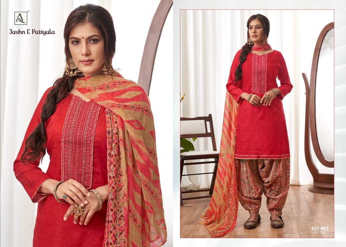 Alok Suits Jashn E Patiyala 825-001 to 825-010 Series 2