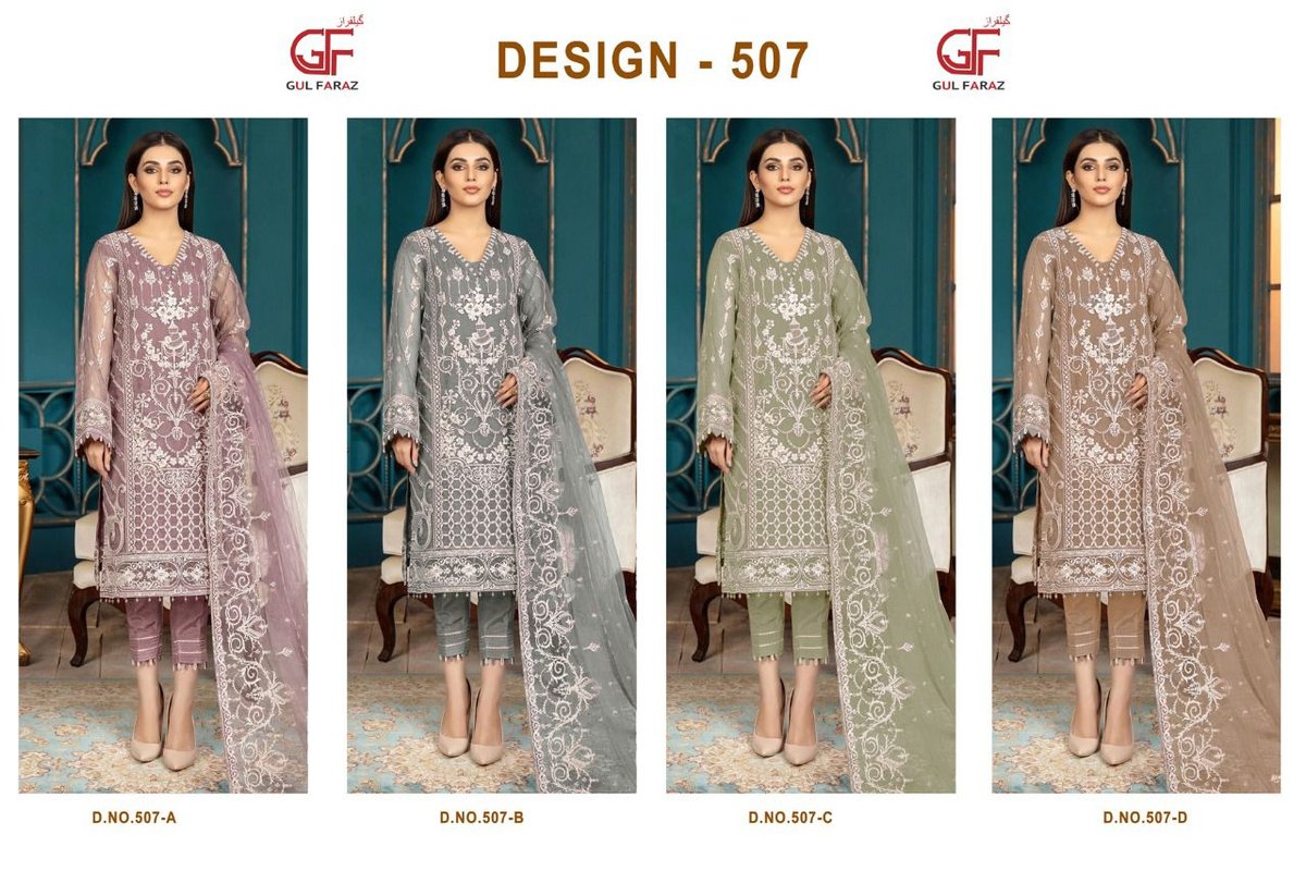 Gul Faraz Designer Suit 507 Colors 5