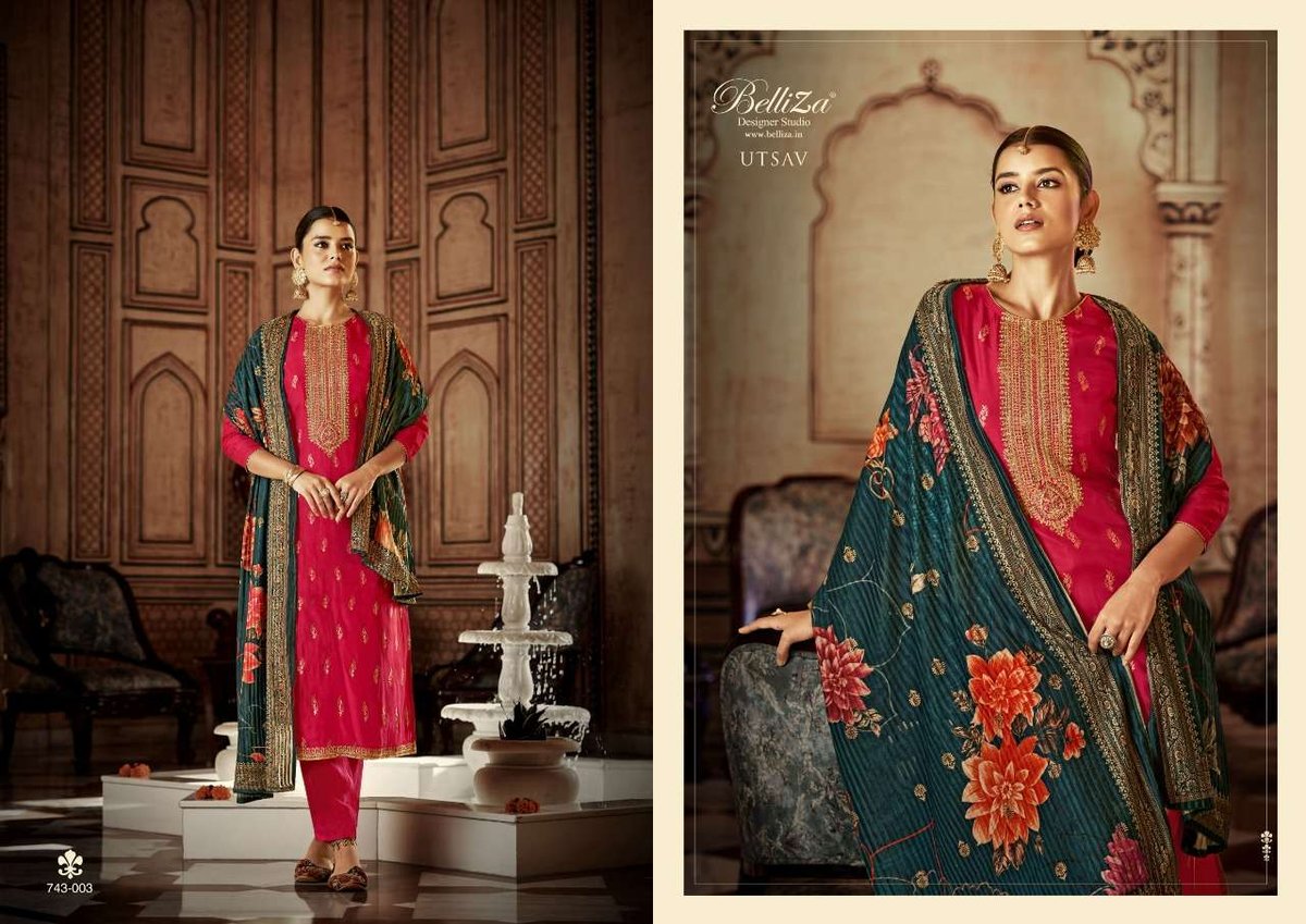 Belliza Designer Utsav 743-001 to 743-005 Series 3