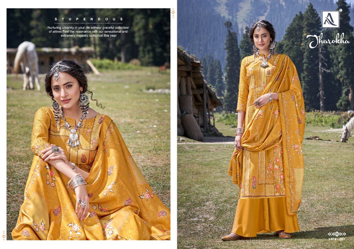 Alok Suits Jharokha 674-001-674-010 Series 1