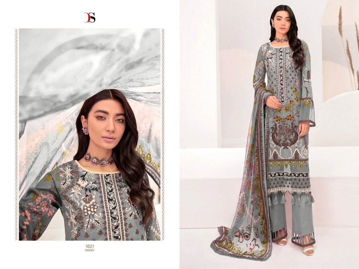 Deepsy Suits Cheveron Lawn 22 Vol-2 1621-1626 Series 1