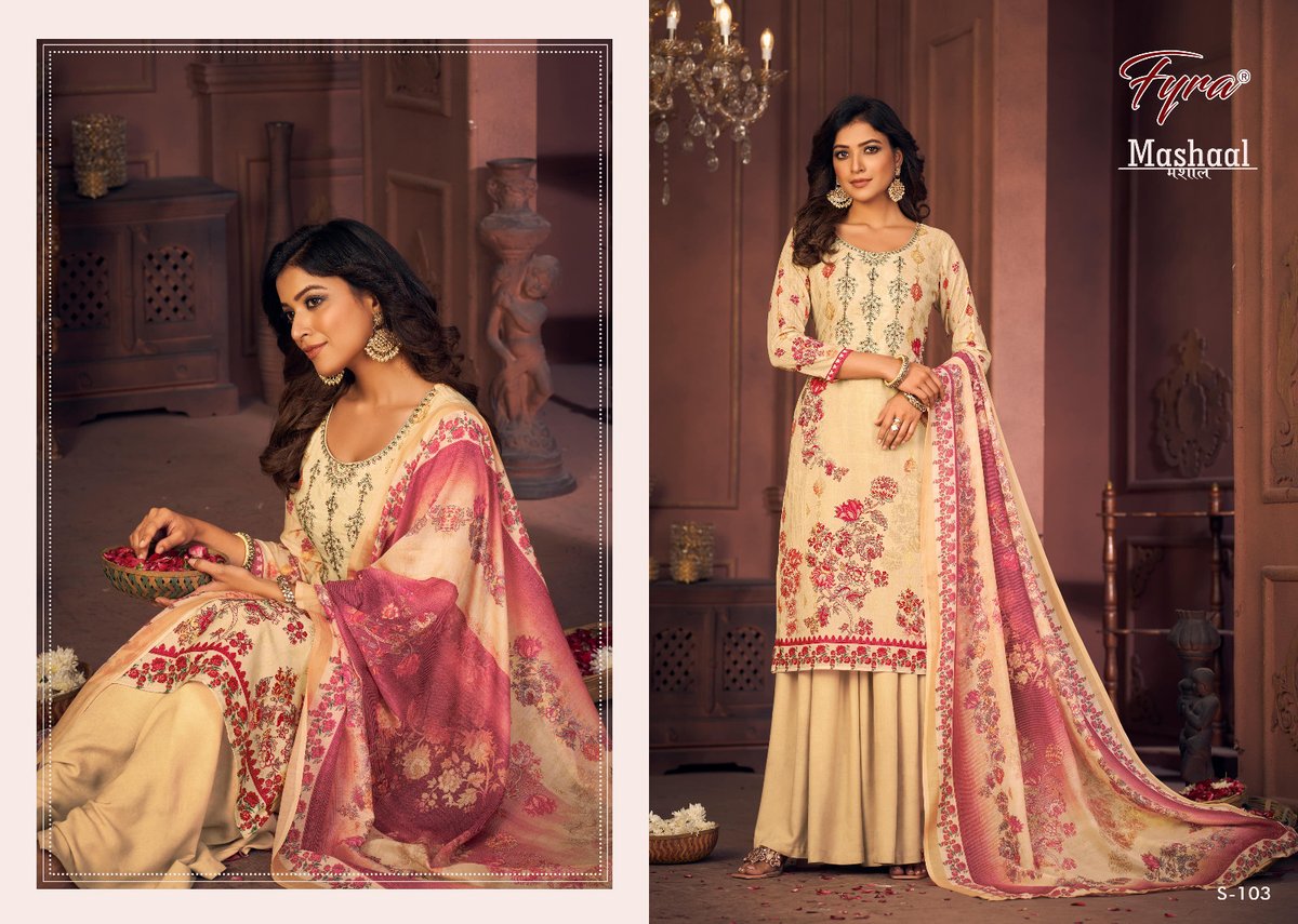 Alok Suit Fyra Mashaal S-101 to S-108 Series 3