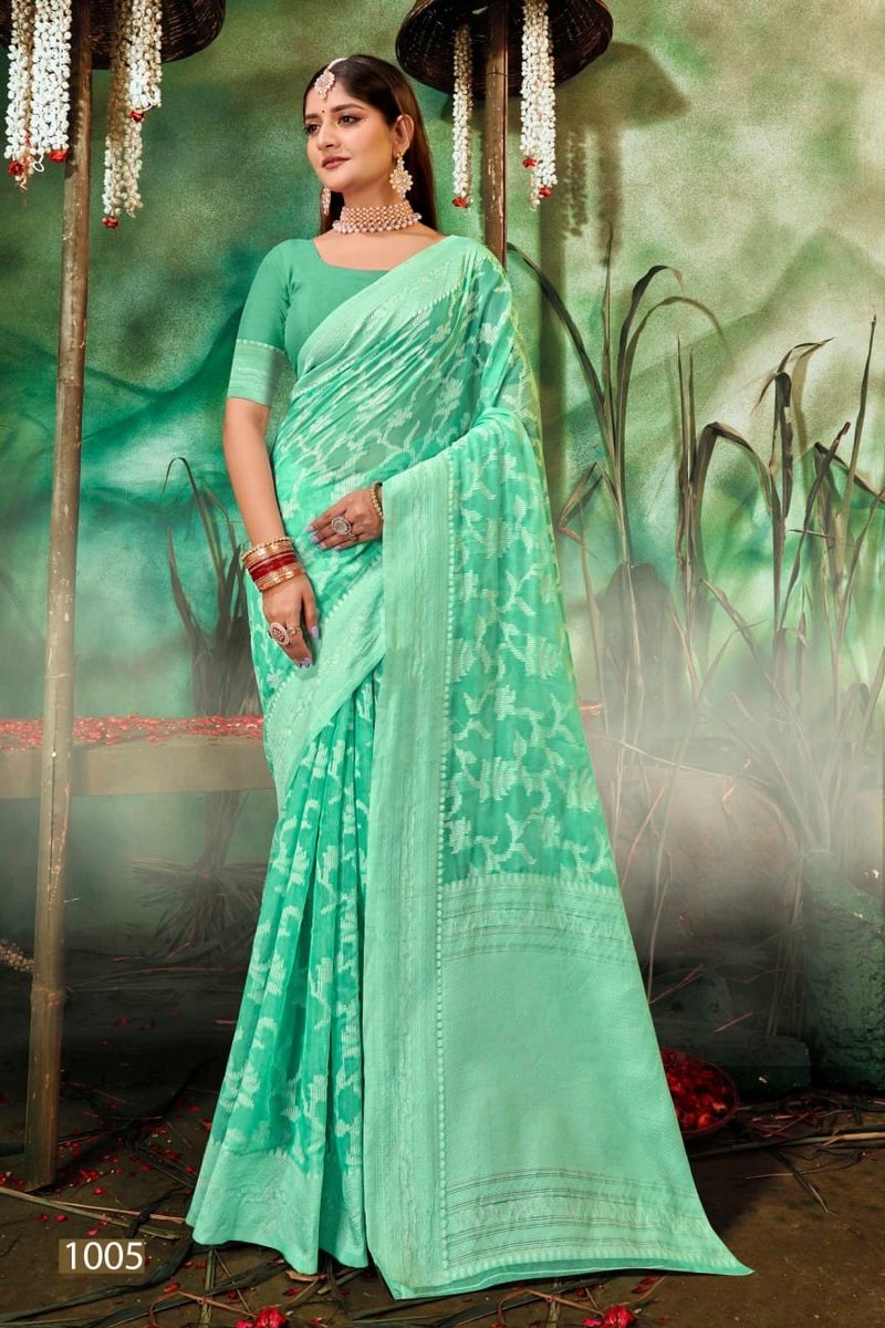 SAROJ SAREE OCEAN COTTON VOL-3 1001 TO 1006 5