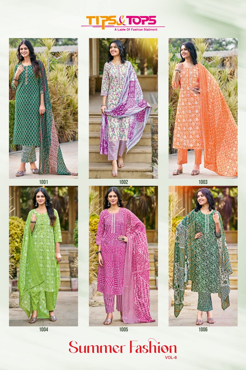 TIPS & TOPS SUMMER FASHION VOL-6 1001 TO 1006 7