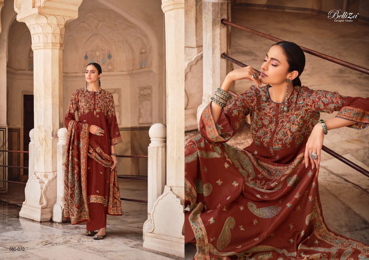 Belliza Designer Kashmiriyat 580-001 to 580-010 Series 10