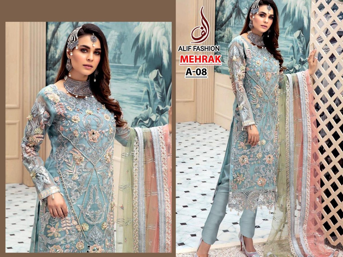 Alif Fashion Mehrak A-08 Salwar Kameez 1