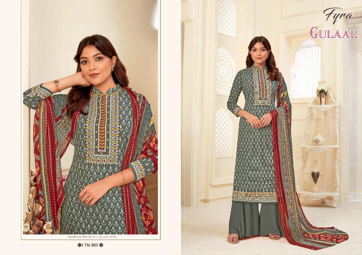 Alok Suits Fyra Gulaal 1716-001 to 1716-010 Series 5