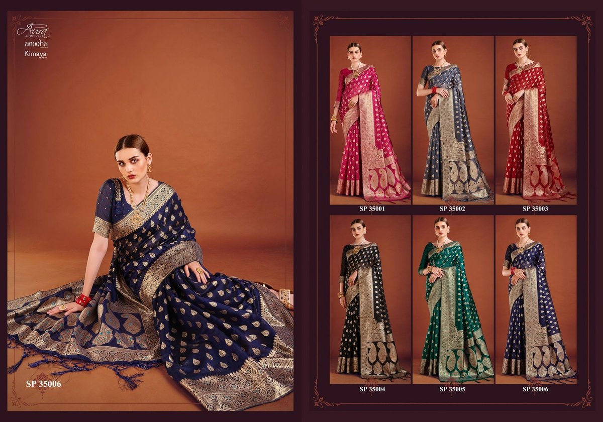 Aura Saree Kimaya Vol-4 35001-35006 Series 7