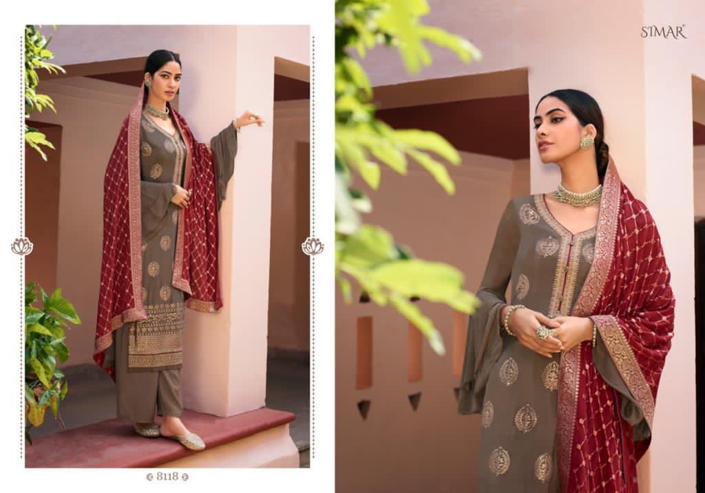 Glossy Simar Safa 8118-8121 Series 1