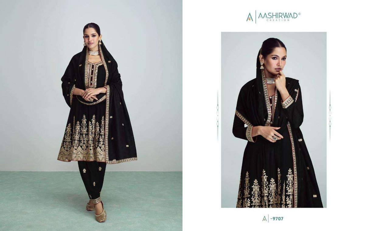 Aashirwad Creation Riwaaz Nx 9706-9708 Series 3