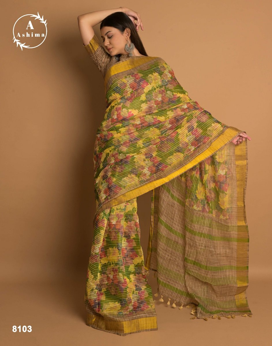 Ashima Saree Kaatha Cotton 8101-8108 Series 3