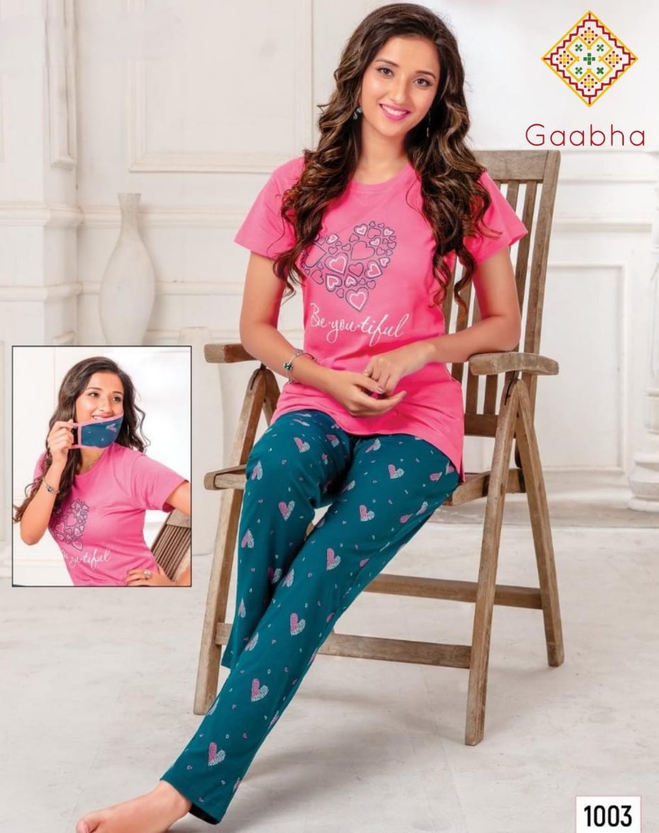 Gaabha Sweet Dream Vol-7 Night Wear Collection 1001-1010 Series 3