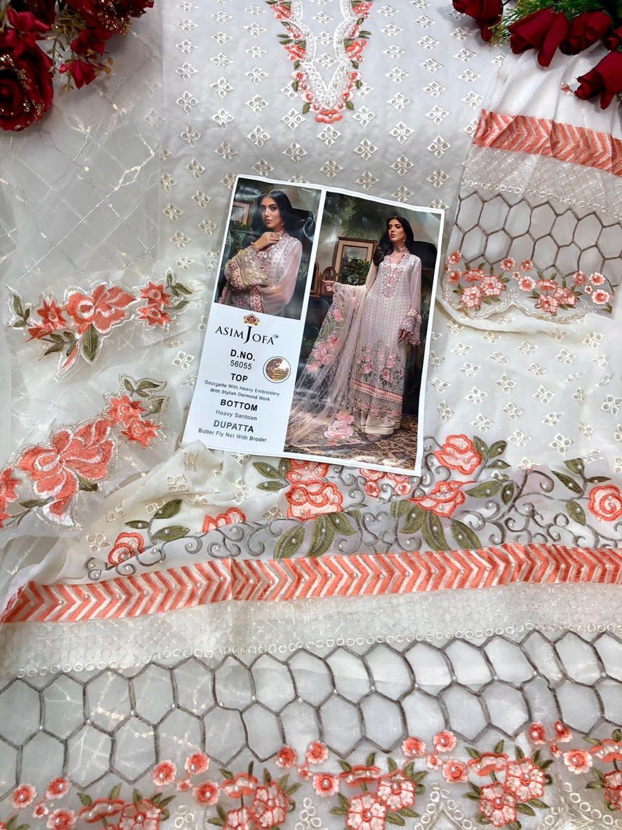 Asim Jofa Super Hit 56055 Dress Material 2