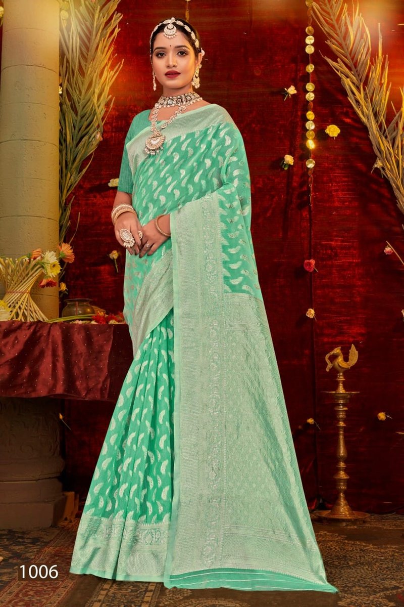 SAROJ SAREE PACIFIC COTTON VOL-5 1001 TO 1006 6