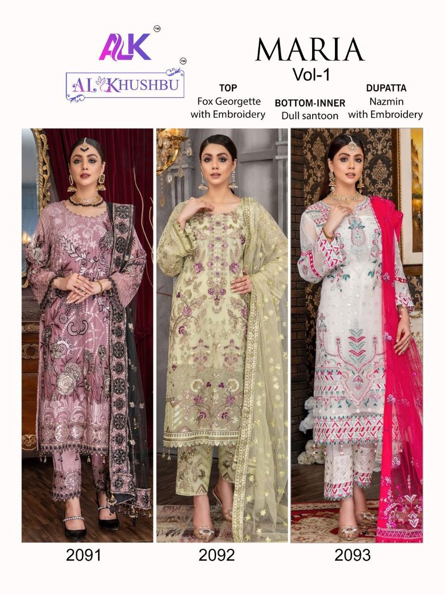 AL Khushbu Maria Vol-1 2091-2093 Series 4