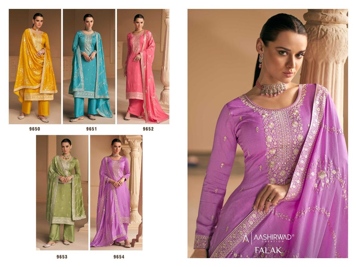 Aashirwad Creation Falak 9650-9654 Series 6