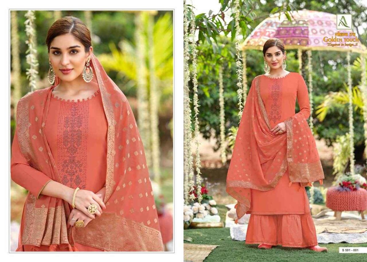 Alok Suits Golden Touch 591-001 to 591-008 Series 1