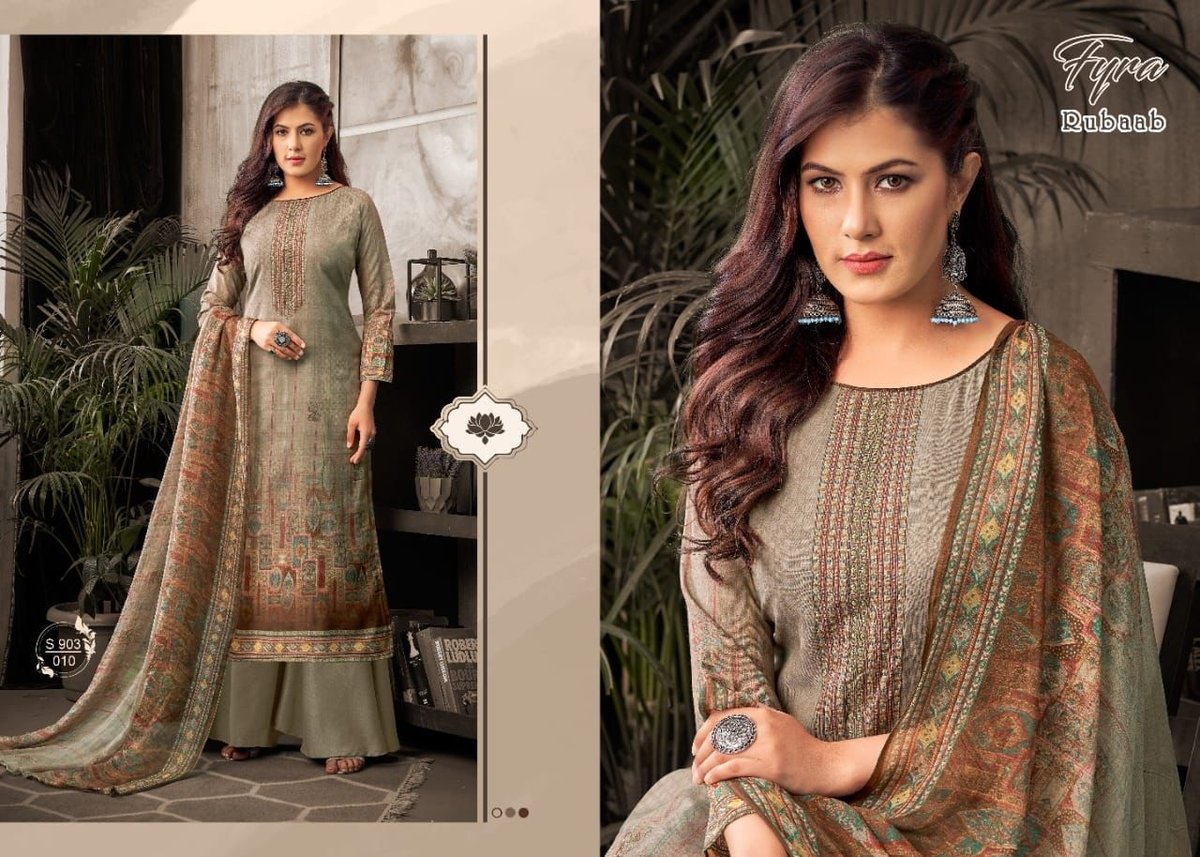 Alok Suits Fyra Rubaab 903-001 to 903-010 Series 10