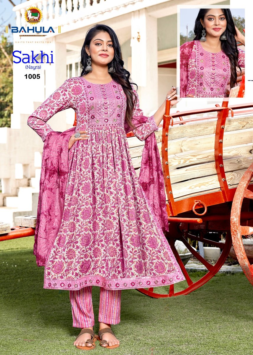 BAHULA FABRICS SAKHI VOL-1 1001 TO 1007 5