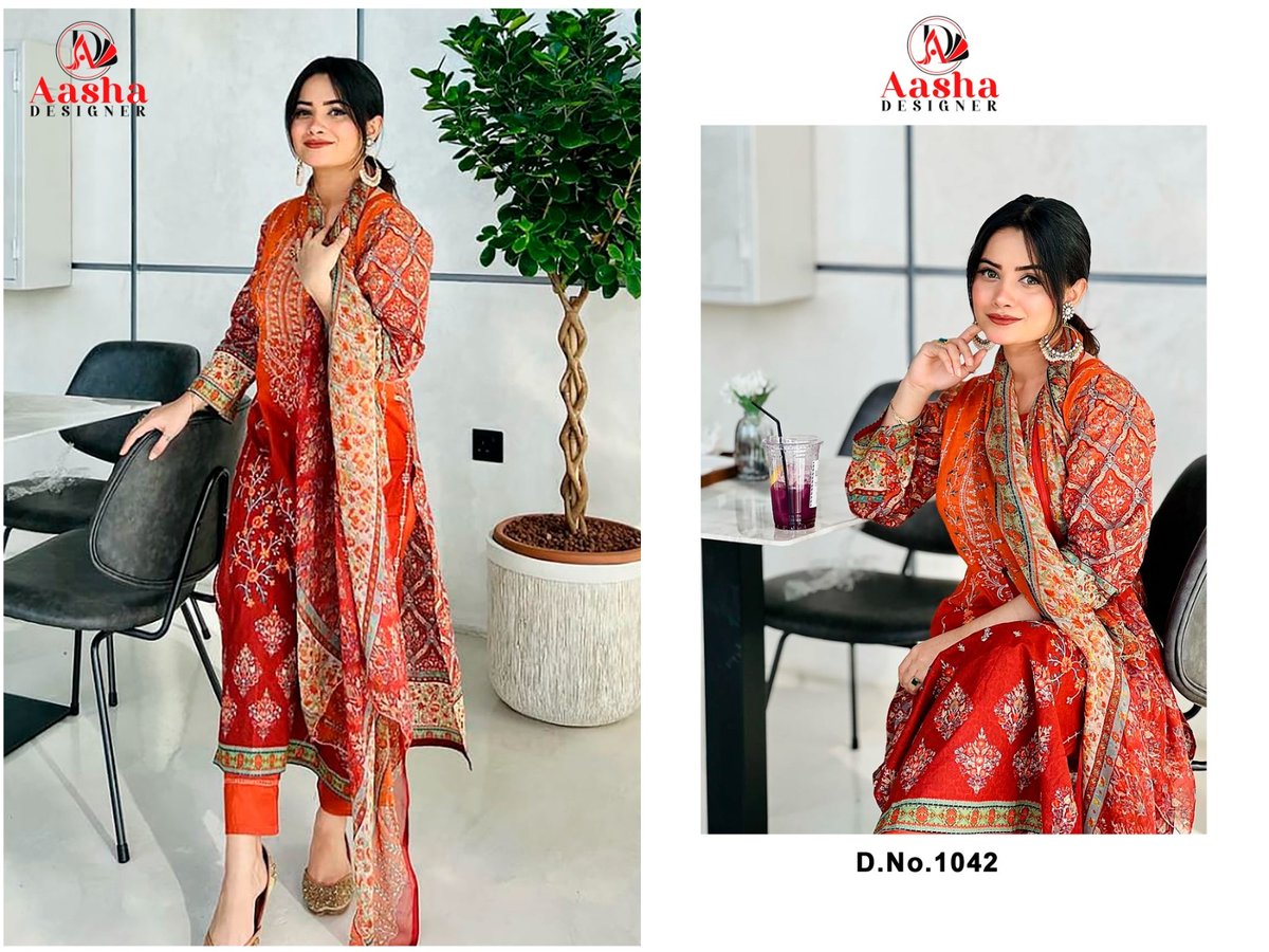 AASHA DESIGNER HARSHA VOL-4 1042-A TO 1042-B 1