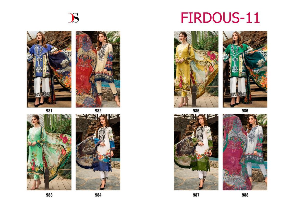 Deepsy Suits Firdous Vol-11 981-988 Series 9