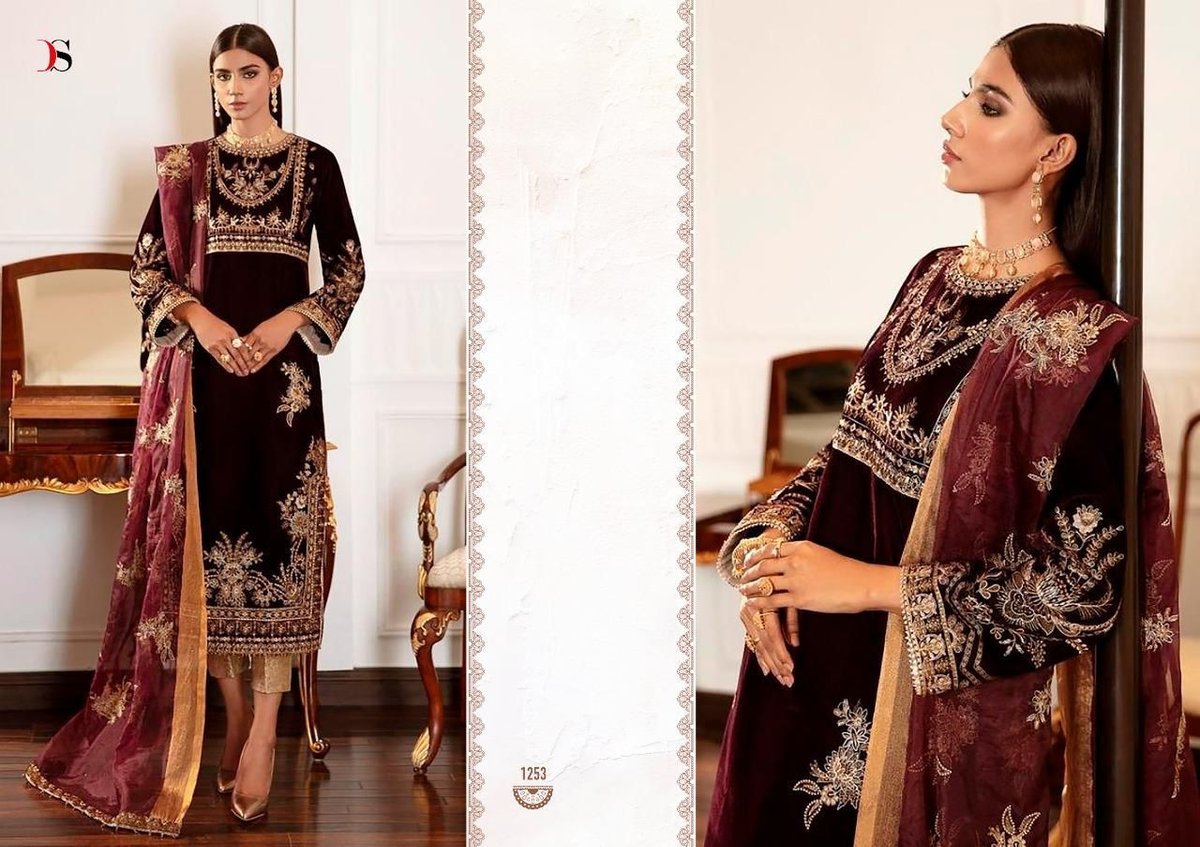Deepsy Suits Maria.B Velvet 1251-1256 Series 3