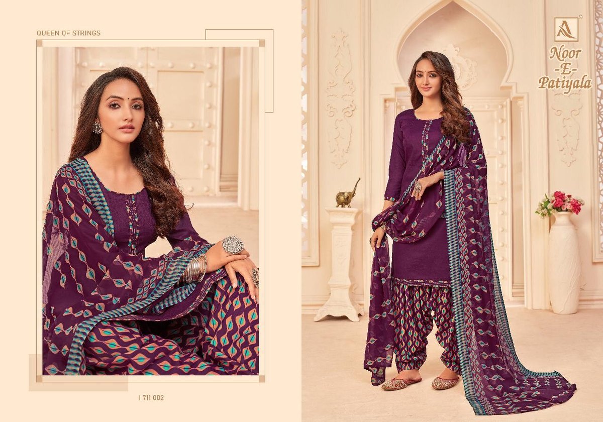 Alok Suits Noor-E-Patiyala 1711-001 to 1711-010 Series 2