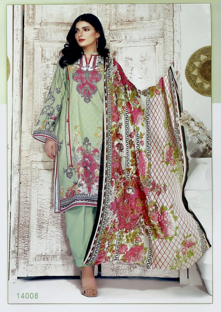 Apana Cotton Suit Aaliya Karachi Cotton Vol-14 14001-14008 Series 8