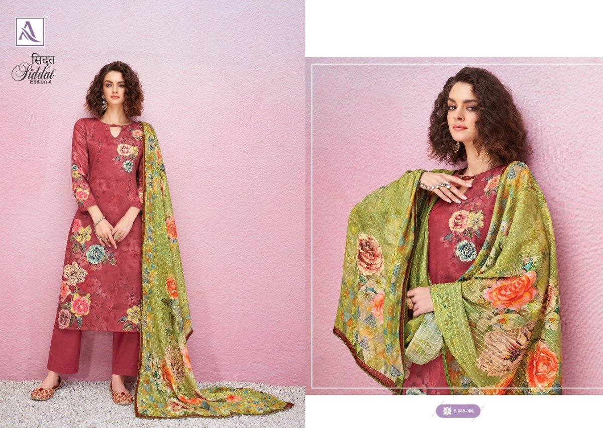 Alok Suit Siddat Edition Vol-4 989-001 to 989-008 Series 5