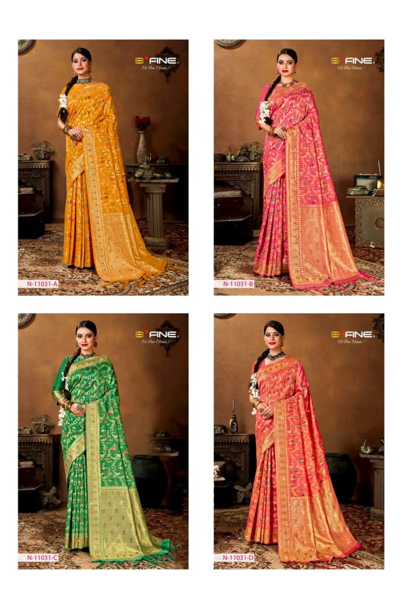 B Fine Saree Varlaxmi 11031 Colors 5