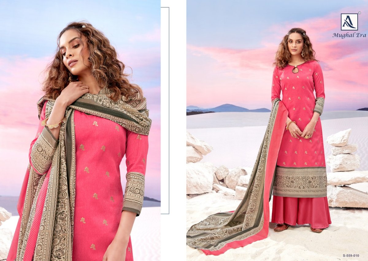 Alok Suits Mughal Era 559-001 to 599-010 Series 10