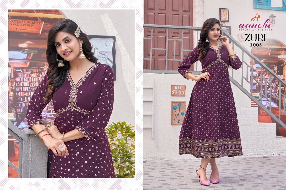 AANCHI KURTIS ZURI 1001 TO 1005 5
