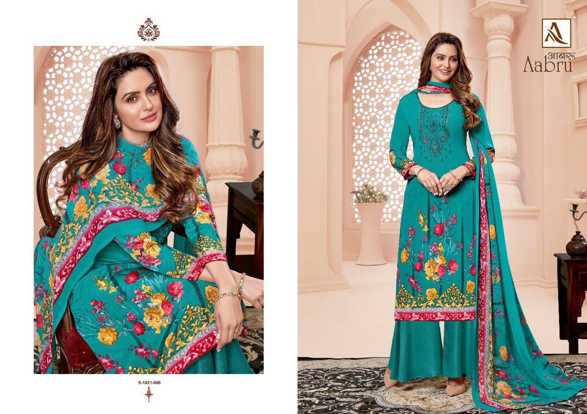 Alok Suits Aabru 1021-001 To 1021-008 Series 6