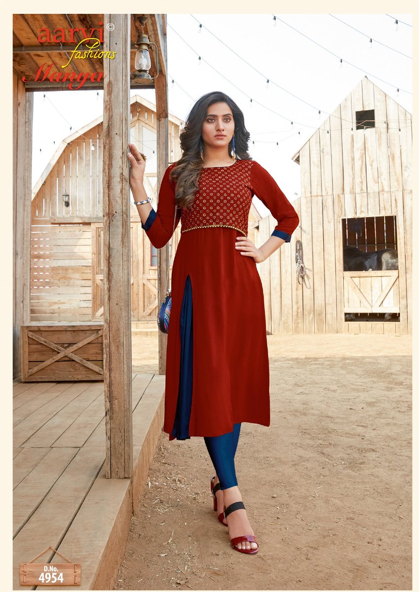 Aarvi Fashion Manya Vol-24 4951-4958 Series 4