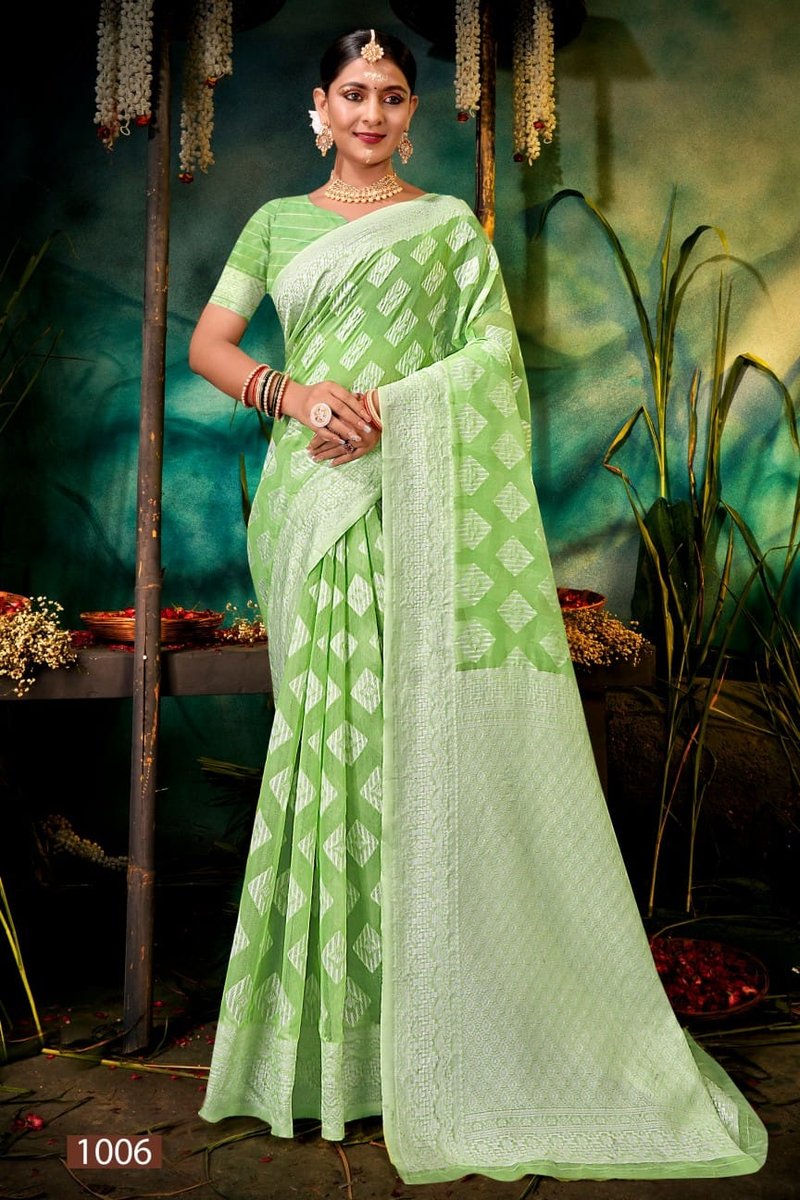 SAROJ SAREE OCEAN COTTON VOL-2 1001 TO 1006 6