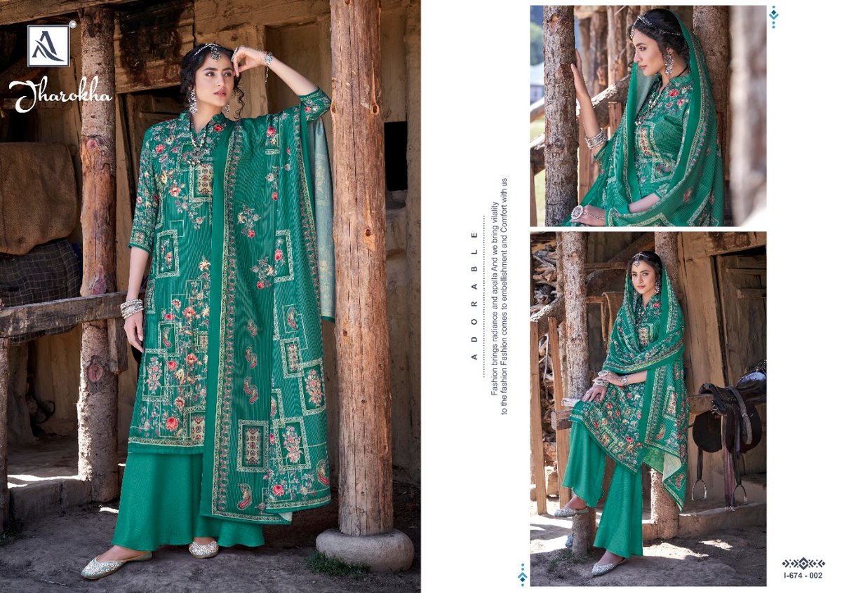 Alok Suits Jharokha 674-001-674-010 Series 2