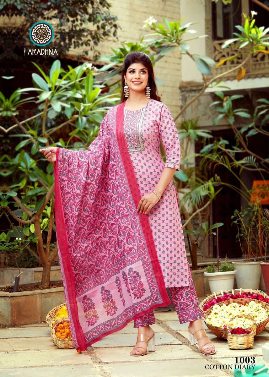 Aradhna Fashion Cotton Diary Vol-1 1001-1012 Series 3